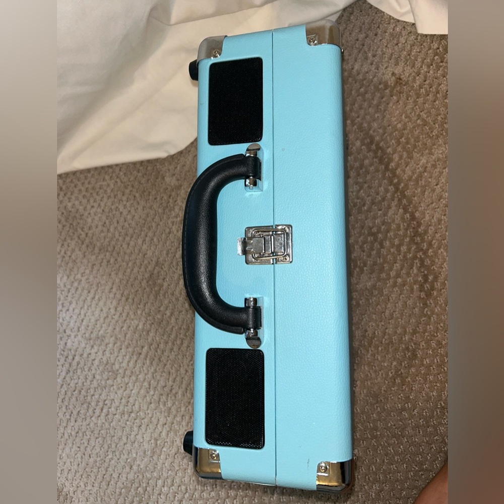 Portable Blue Turntable Case - Picture 5 of 5
